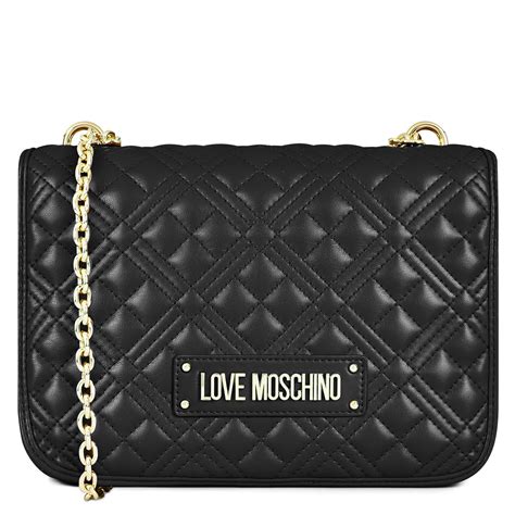 love moschino quilted shoulder bag.